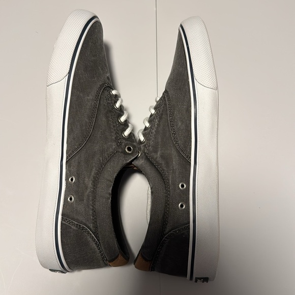 Sperry Gray and Brown Sneakers with Canvas Upper - Picture 4 of 7